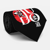 Judo -Kanji, aufgehende Sonne Krawatte (Gerollt)