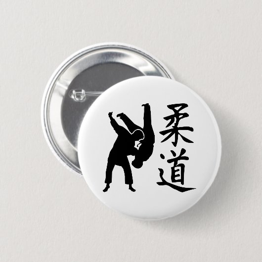Judo-Kanji Button (Vorne & Hinten)