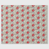 Judo Kanji, Judoka, Torii gates pattern Geschenkpapier (Flach)