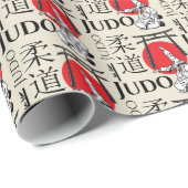 Judo Kanji, Judoka, Torii gates pattern Geschenkpapier (Rolleneckpunkt)