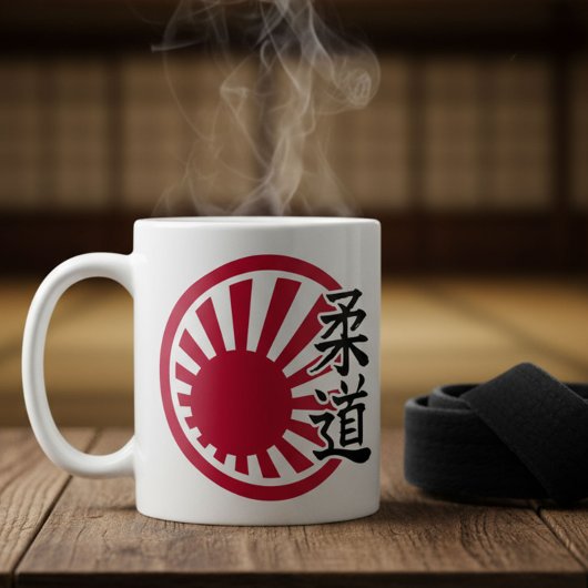 Judo Kanji - Rising Sun Kaffeetasse