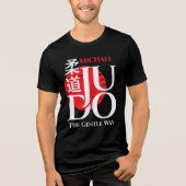 Judo -Kanji, Rising Sun Tri-Blend Shirt (Vorderseite)