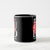Judo -Kanji, Rising Sun Zweifarbige Tasse (Mittel)