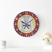 Judo Karate Martial Arts Wall Schwarzer Gürtel Große Wanduhr (Zuhause)