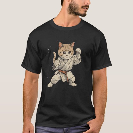 Judo-Katze T-Shirt (Vorderseite)