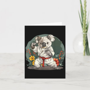 Judo Koala Natur Kickboxen Taekwondo Kampfsport Karte