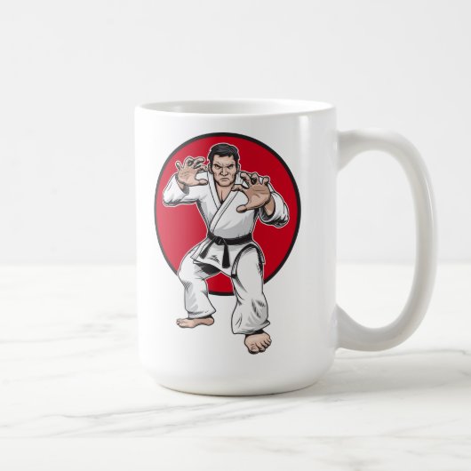 Judo-Krieger Kaffeetasse (Rechts)