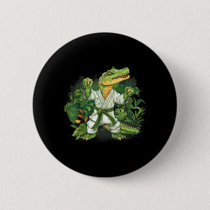 Judo Krokodil Natur Kickboxen Taekwondo Kampfsport Button