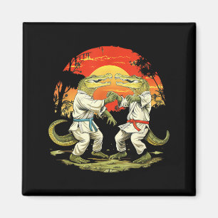 Judo Krokodil Natur Kickboxen Taekwondo Kampfsport Magnet
