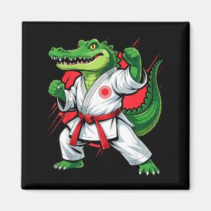 Judo Krokodil Natur Kickboxen Taekwondo Martial Magnet