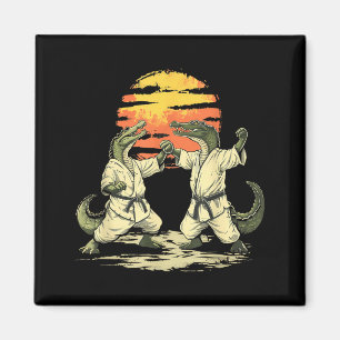 Judo Krokodil Natur Kickboxen Taekwondo Martial Magnet