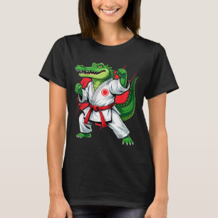 Judo Krokodil Natur Kickboxen Taekwondo Martial T-Shirt