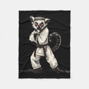 Judo Lemur Natur Kickboxen Taekwondo Kampfsport Fleecedecke