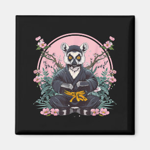 Judo Lemur Natur Kickboxen Taekwondo Kampfsport Magnet