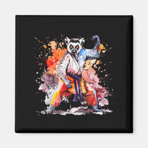 Judo Lemur Natur Kickboxen Taekwondo Martial Magnet