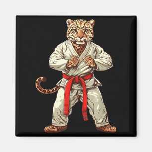Judo Leopard Natur Kickboxen Taekwondo Martial Magnet