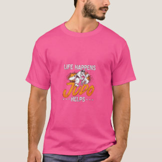 Judo Life Happens Judo hilft Karate Sport zu bekäm T-Shirt