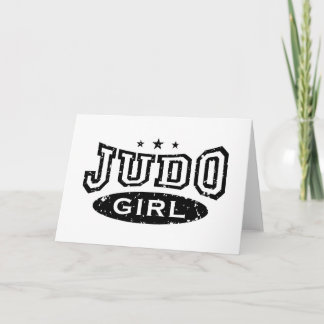 Judo-Mädchen Karte
