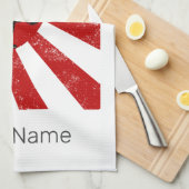 Judo Martial Arts Vintages Retro Design Geschirrtuch (Viertel Falte)