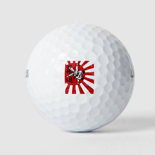 Judo Martial Arts Vintages Retro Design Golfball (Vorderseite)