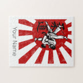 Judo Martial Arts Vintages Retro Design Puzzle (Horizontal)