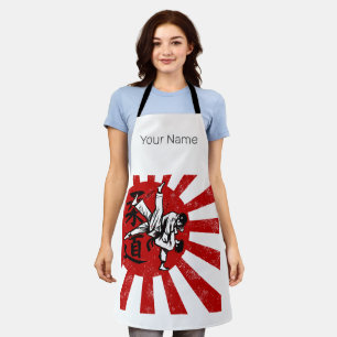 Judo Martial Arts Vintages Retro Design Schürze