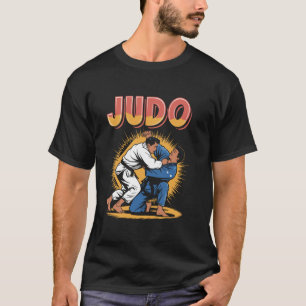 Judo Martial Arts wirft Vintages Design T-Shirt