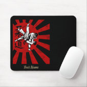 Judo Martial Arts with vintage japanischen Rising  Mousepad (Mit Mouse)