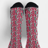 Judo-Muster - Kraftvoll und Dynamisch Socken (Oben)