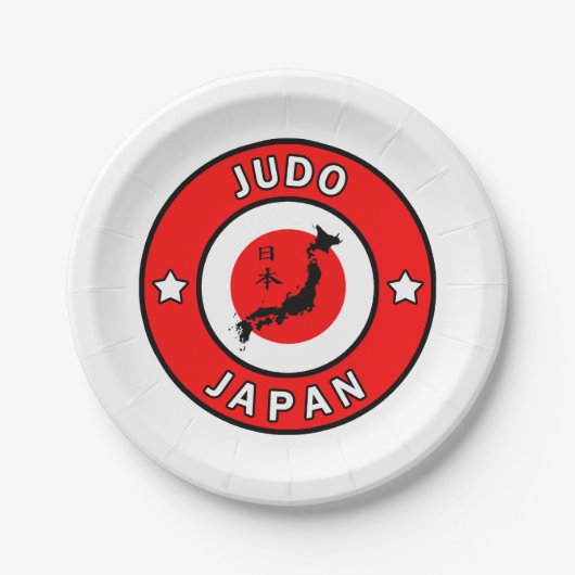 Judo Pappteller (Vorderseite)