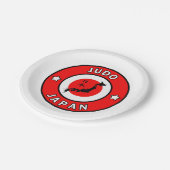 Judo Pappteller (Schrägansicht)