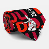 Judo Pattern - Bold and Dynamic Krawatte (Gerollt)