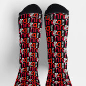 Judo Pattern - Bold and Dynamic Socken (Oben)