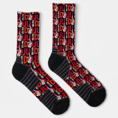 Judo Pattern - Bold and Dynamic Socken (Rechts)