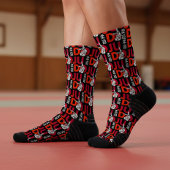 Judo Pattern - Bold and Dynamic Socken