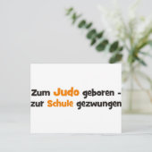 Judo Postkarte (Stehend Vorderseite)