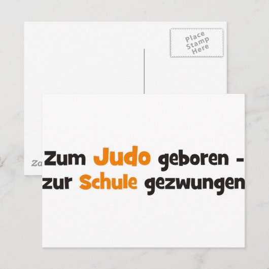 Judo Postkarte (Vorne/Hinten)