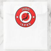 Judo Quadratischer Aufkleber (Tasche)