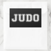 Judo Rechteckiger Aufkleber (Tasche)