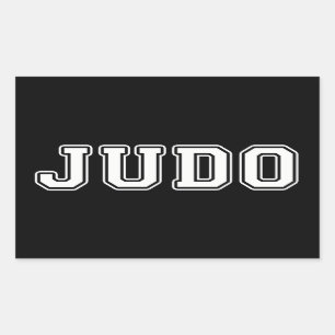 Judo Rechteckiger Aufkleber
