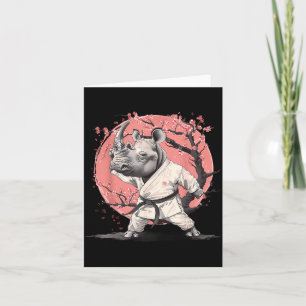 Judo Rhino Nature Kickboxen Taekwondo Kampfsport Karte