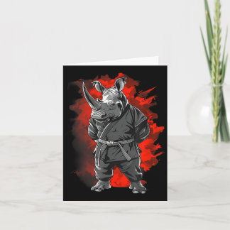Judo Rhino Nature Kickboxen Taekwondo Kampfsport Karte