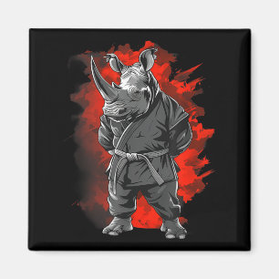 Judo Rhino Nature Kickboxen Taekwondo Kampfsport Magnet