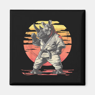 Judo Rhino Nature Kickboxen Taekwondo Kampfsport Magnet