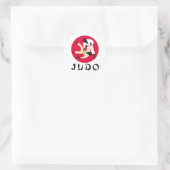 Judo Runder Aufkleber (Tasche)