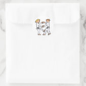 Judo Runder Aufkleber (Tasche)