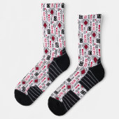 Judo - sauberes modernes geometrisches Muster Socken (Links)