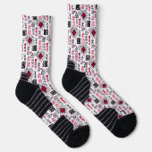 Judo - sauberes modernes geometrisches Muster Socken (Rechts)
