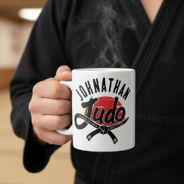 Judo - Schwarzer Gürtel - aufgehende Sonne Kaffeetasse