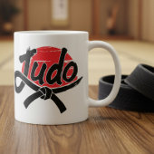 Judo - Schwarzer Gürtel - aufgehende Sonne Kaffeetasse
